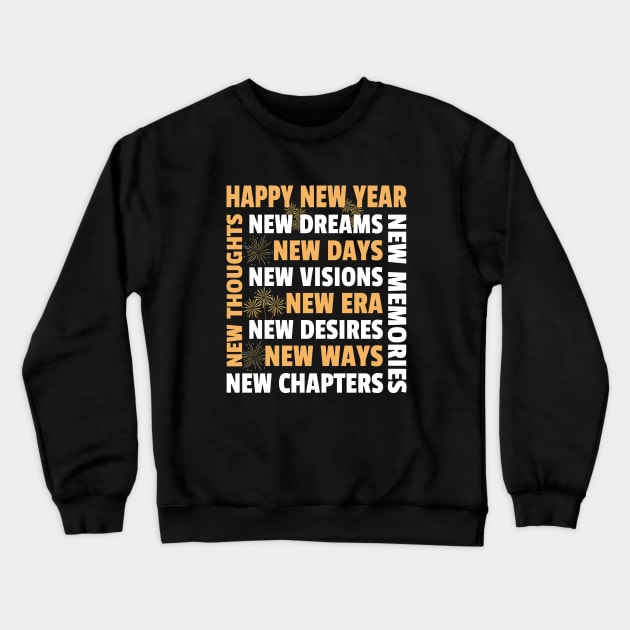 Happy New Year Crewneck Sweatshirt by MIRO-07